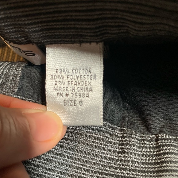 Chico’s Gray Pinstripe Trousers. Flare. Mid rise. Size 0. (S/4) - Picture 4 of 10